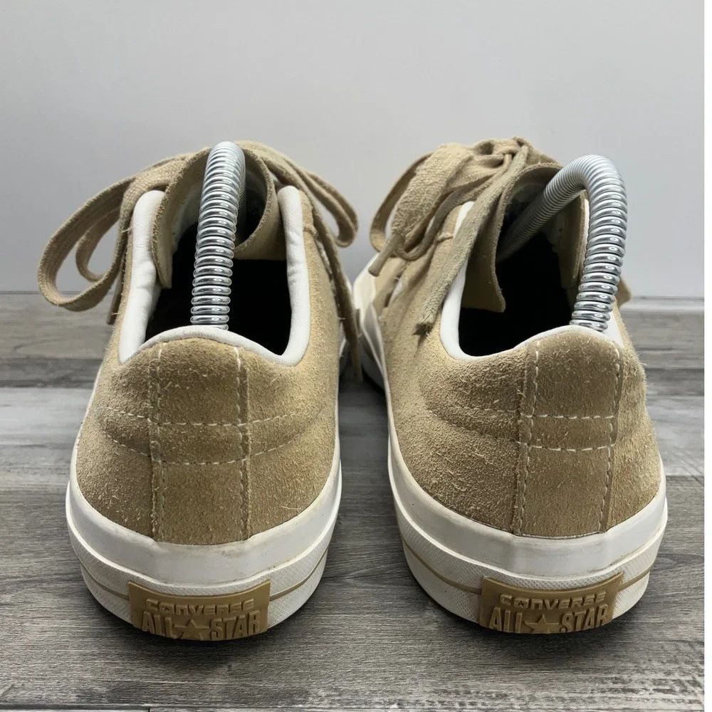 Converse One Star Ox Suede Sand Beige Sneakers 155777C Mens 7 Womens 9 Low Top - Picture 4 of 8